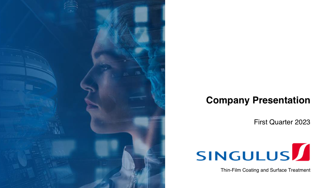 Company Presentation - SINGULUS TECHNOLOGIES AG